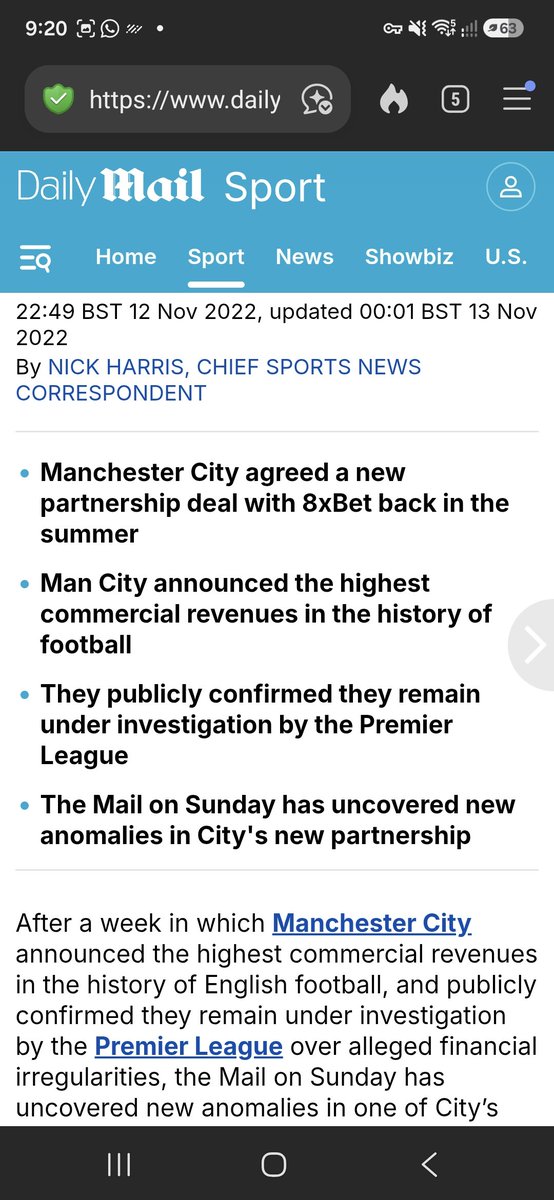 timedilationx's tweet photo. @BobFlemming19 @IanAFC_68 Said who? The 115 charges covered the period until 2018 but Man City were doing dodgy deals well past that 😐 https://t.co/C1PTd9SVbN