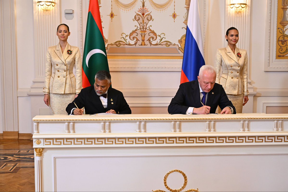 abbas_sharyf's tweet photo. Honored to meet Russian PG H.E. Aleksandr Gutsan in Kazan to sign a landmark Cooperation Agreement between @PGO_MV and PGO of the Russian Federation. 
This framework will boost legal ties between our 2 offices against transnational crime and paves way for further collaboration. https://t.co/PZag16htzE