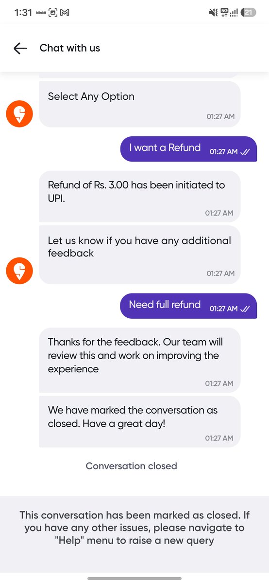 starvolate's tweet photo. @Swiggy @SwiggyCares  it's mid-night and i printed around 46 pages from Swiggy and got all improper prints, asked for refund and got rs 3... How stupid it is... I need full refund. Order id: 249766984963160 https://t.co/SthEgCiBpb