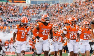 D_Duff77's tweet photo. #AGTG After a great conversation with @Coach_Crill I’m beyond blessed to announce that I have received an offer from Oklahoma State University ⚫️🟠 #GoCowboys #Blessed https://t.co/XFOJ4cPjR0