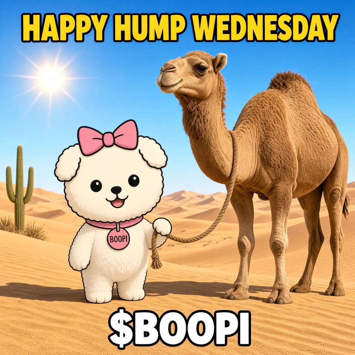 BoopiOnSOL's tweet photo. How is yall Hump Wednesday going so far ?

Lock in, sip something, and let $BOOPI walk the camel through midweek.

We over the hump. Keep sending the Chart and Energy up Mfers 

CA: 7fodN5Vn21kZdGfvA178ZNctqsZ2kCGVRHfFNEkboop
#midweek #Boopi https://t.co/229F09jy6c