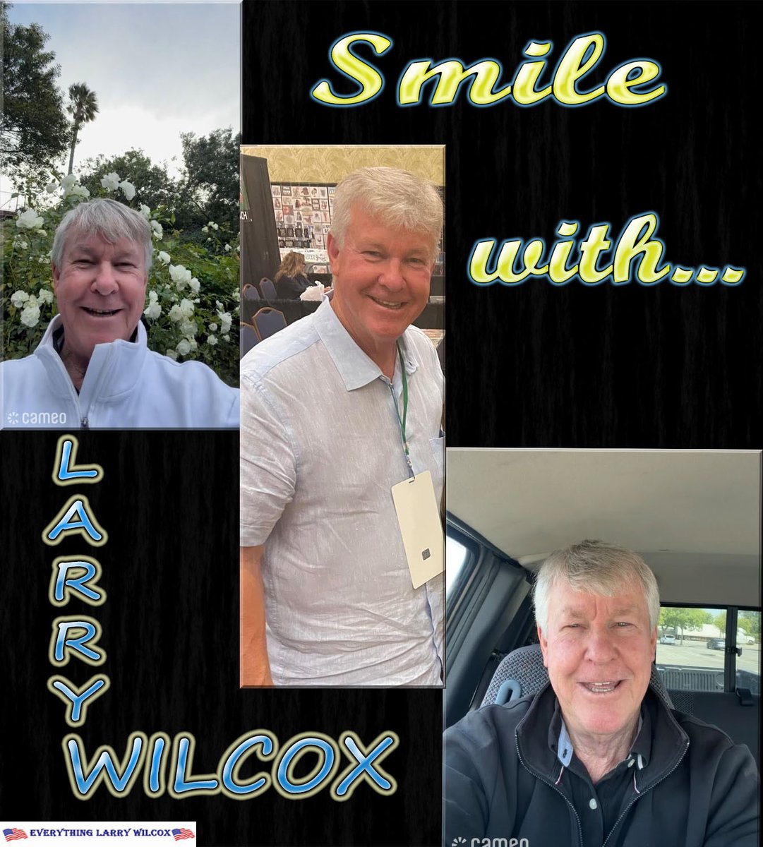 LarryW_news's tweet photo. SMILE WEDNESDAY! #LarryDWilcox still has that handsome smile. ๐ The Cameo screenshots are mine. Middle pic I got from @BrendaStepp5โs FB group. (Link in comments.) Get your Cameo at: https://t.co/yVHSV0w5Ij #CHiPsTVShow #SmileWednesday @LarryDWilcox https://t.co/SQwvkknRuw