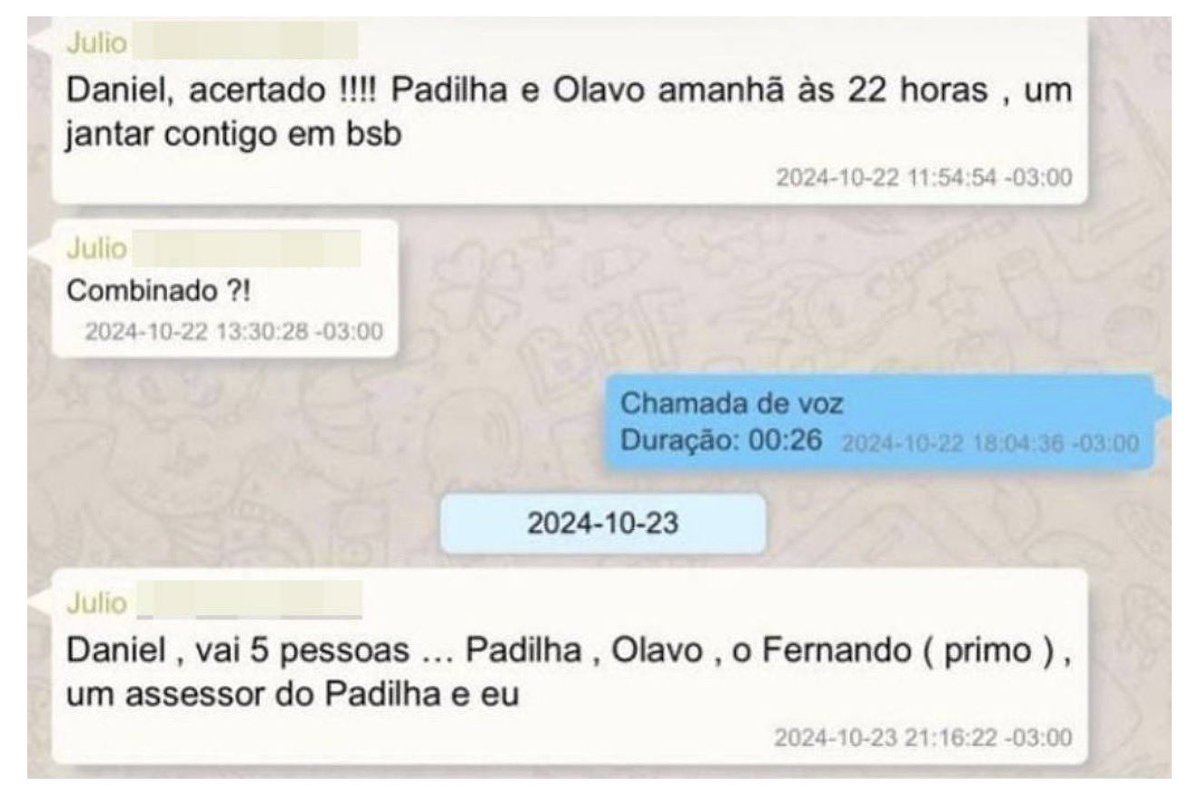 Pri_usabr1's tweet photo. Mais uma bomba no colo do Lula!

Mensagens da PF mostram que o ministro da Saúde de Lula, Alexandre Padilha, teve um jantar reservado com Daniel Vorcaro, fora da agenda oficial, em outubro de 2024. Dois meses depois, o banqueiro se reuniu com Lula no Planalto. https://t.co/AyVeST4DOx