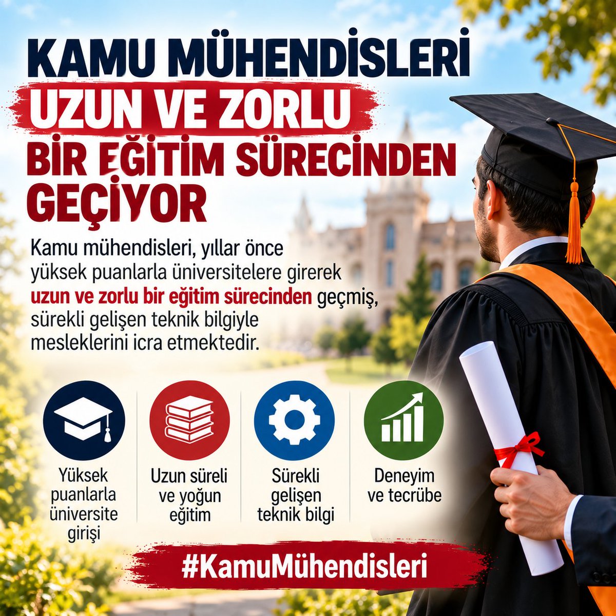hatkoemre's tweet photo. Bugün kamuda görev yapan birçok mühendis; yıllar önce yüksek puanlarla üniversitelere girerek, zorlu bir eğitim sürecinden geçerek bu mesleği edindi ve yıllar içerisinde önemli bir teknik tecrübe biriktirdi.
@_aliyalcin_ 
@kaMUhendisleri 
@MuhTekEnerji 
@MemurSenKonf https://t.co/ztSPgad5jE