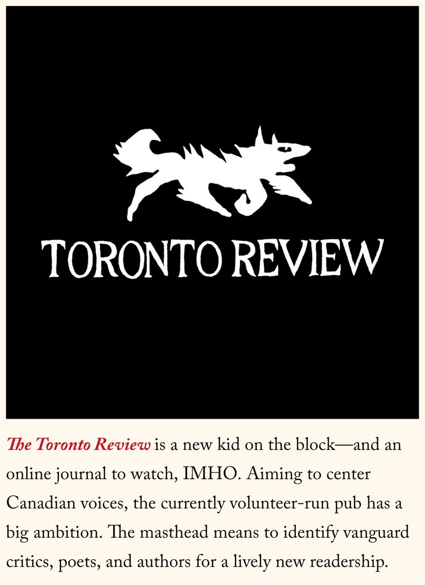 theTOreview's tweet photo. Thanks to @lithub for the #LitMagWeek shoutout! Honoured to be the "new kid on the block" among @nplusonemag &amp; @proteanmag https://t.co/ft4Hmt3BzV