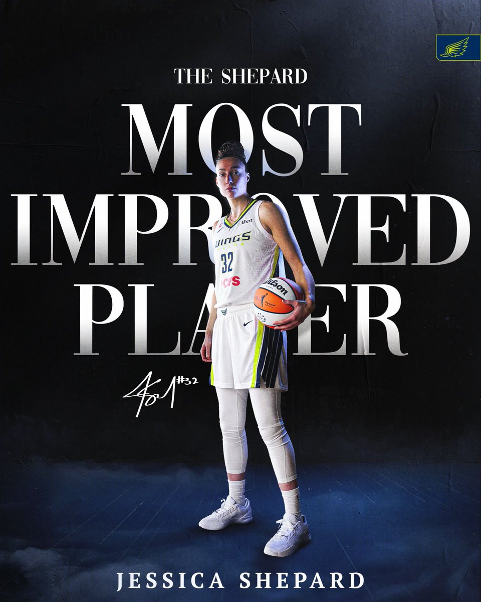 DallasWings's tweet photo. JESSICA SHEPARD IS YOUR 2026 KIA WNBA MOST IMPROVED PLAYER ☑️ https://t.co/yzDQ9R6xXG