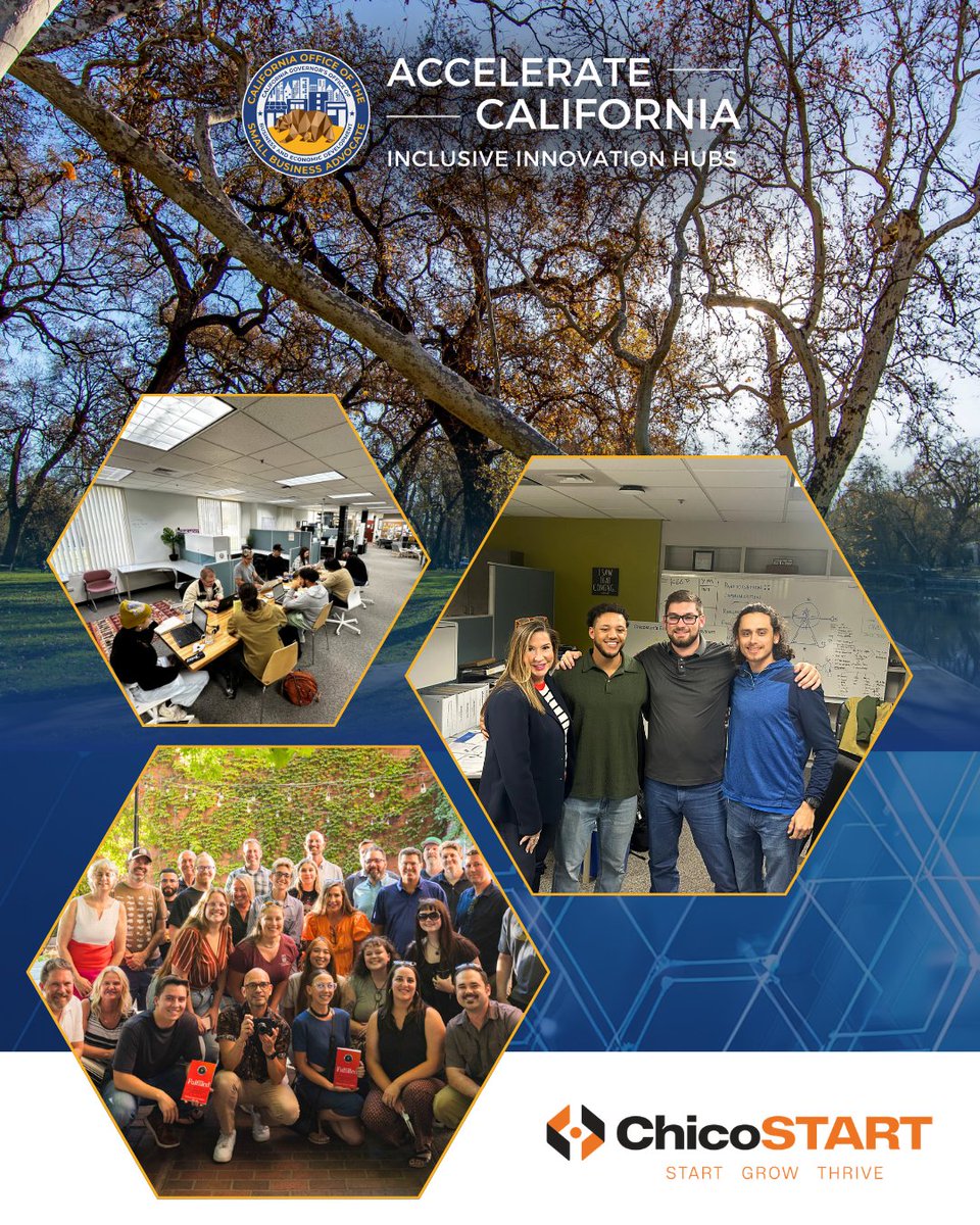 CaliforniaOSBA's tweet photo. 🚀 #AccelerateCA Hub Spotlight: ChicoSTART

@Chicostart530 supports Northern California entrepreneurs through mentorship, capital access, training, and startup programs, fueling innovation and business growth across the region.

🔗 https://t.co/sstQIFu4bu https://t.co/gUhN7bA4mR