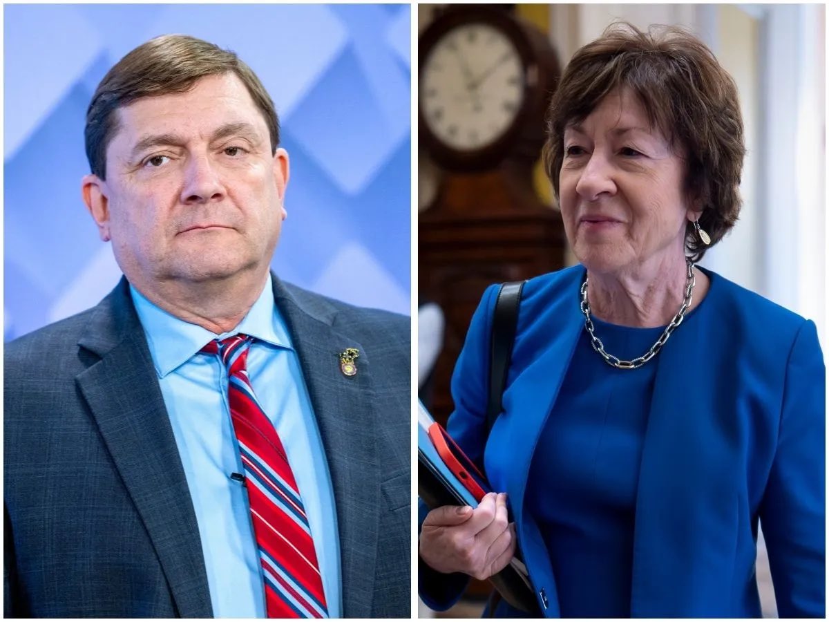 OpenSourceZone's tweet photo. 2026 Maine Senate Poll

🔴 Susan Collins: 48% 
🔵 Troy Jackson: 46%

Co/efficient poll | 9/28-9/30 https://t.co/NO6LawgSZX
