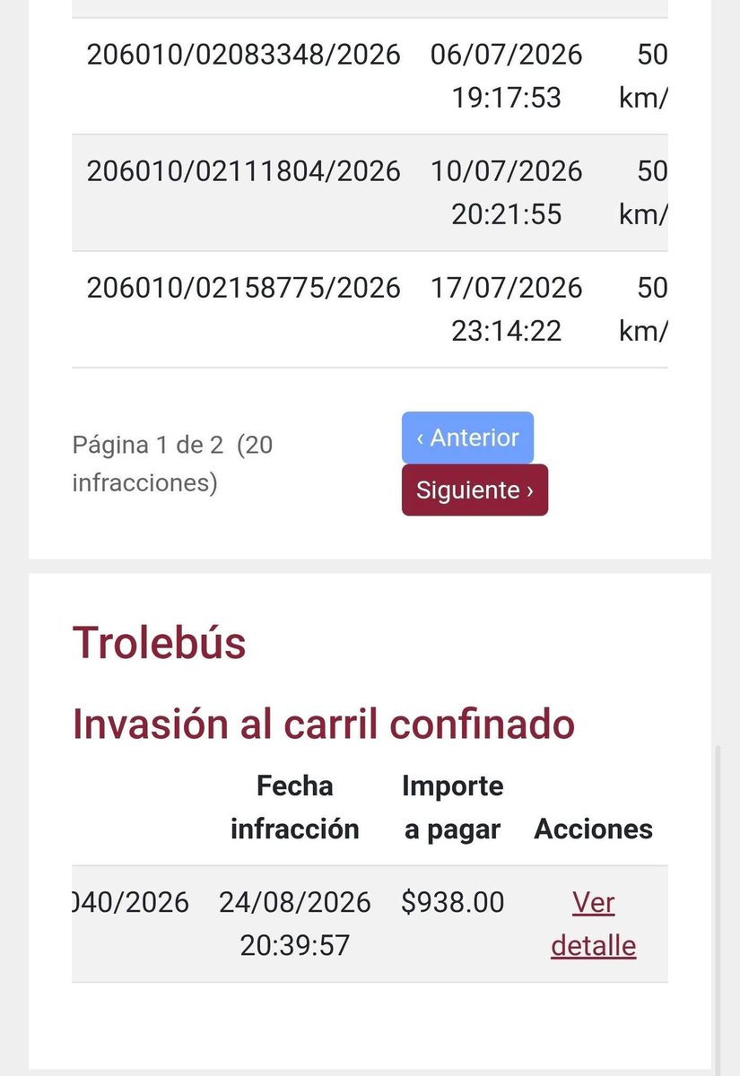 FerCruzReporter's tweet photo. ‼️DEBE $117,250 PESOS POR INVADIR 125 VECES EL CARRIL DEL #MEXIBUS #EDOMEX‼️

🚨Un automovilista tiene 125 multas por invadir el carril confinado del MEXIBÚS. 

🚨cada multa tiene un costo de $938.00 y para poder verificar y continuar con trámites vehiculares deberá de pagar más de $100 mil pesos. 

🚨¿Ustedes ya revisaron si tienen multas x invadir el MEXIBÚS?