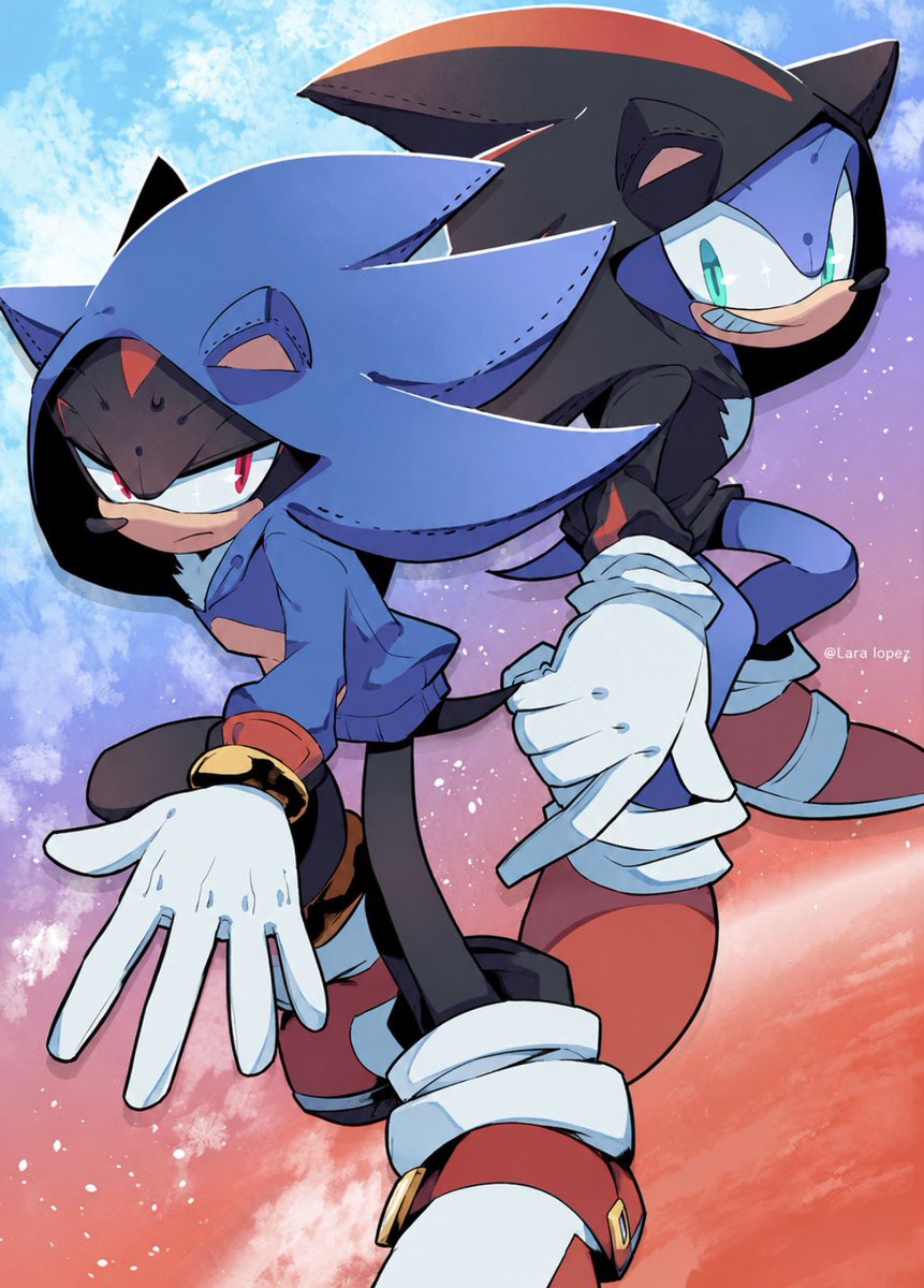 laralopez55's tweet photo. ⚡🖤 Two shadows, one unstoppable attitude! 🌀✨

#Sonic #SuperSonic #SonicFanart #SonicTheHedgehog #SonicArt #FanArt #Gaming #DigitalArt #ArtistOnX #SEGA #SonicFans #AnimeArt https://t.co/DIqmvcI919