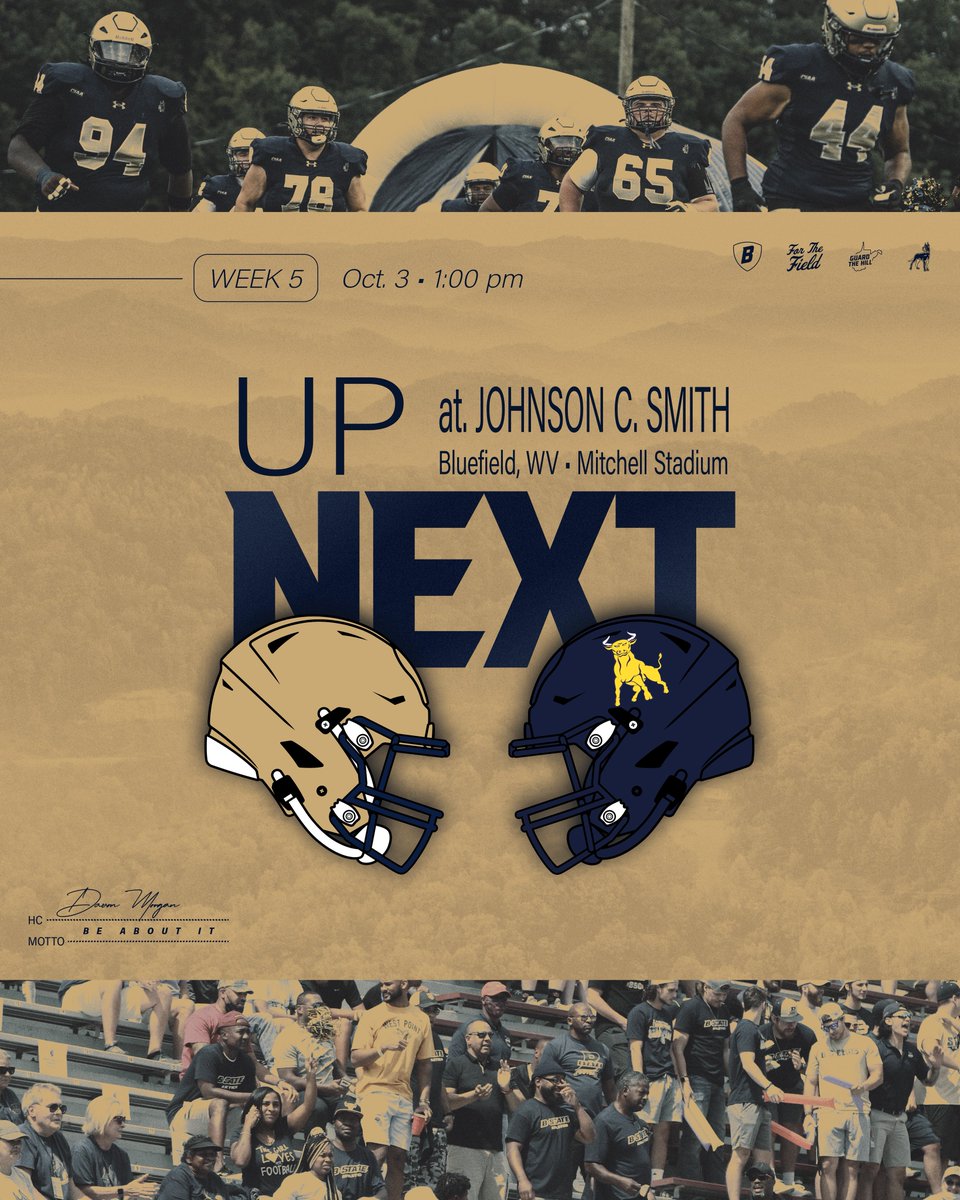 bstatesports's tweet photo. 𝐔𝐏 𝐍𝐄𝐗𝐓: 𝐇𝐎𝐌𝐄𝐂𝐎𝐌𝐈𝐍𝐆 🐾🏠🟡

🟡 𝐆𝐎𝐋𝐃 𝐑𝐔𝐒𝐇
🆚 Johnson C. Smith
🗓️ Saturday, Oct. 3
📍 Mitchell Stadium
⏰ 1:00 PM

#Homecoming #BeAboutIt #GuardTheHill https://t.co/sa94KbYfZk