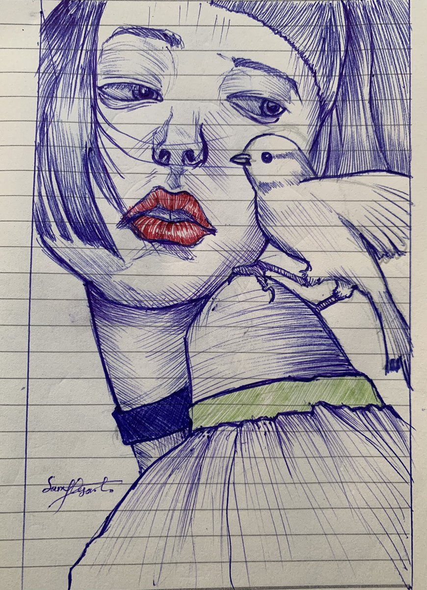 samfly_001's tweet photo. My Ball pen 🖊️ Drawing https://t.co/7Wectircxl