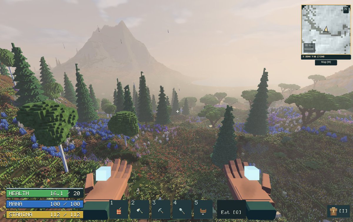 LStoneDev's tweet photo. [WIP] Frost Mage? #ScreenshotsWednesday #indiedev #gamedev #VR #MetaQuest #voxel #IndieDevMonday #solodev https://t.co/u7Ru5PIBi9