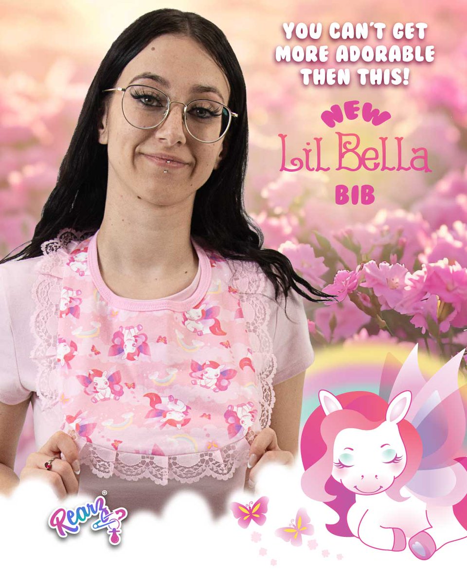 RearzInc's tweet photo. Can it get any cuter than this? The pink Lil Bella bib comes with a sweet lace trim and the adorable Lil Bella print, plus a waterproof PUL backing to keep you protected from every mess.
https://t.co/hYzpnrc716
#adultbib #abdl #abdlcommunity #rearz #lilbella https://t.co/mP5eP3G5AH