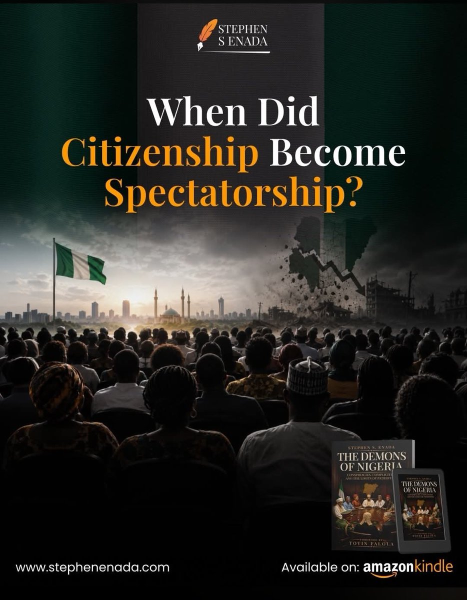 RealSSEnada's tweet photo. Citizens have a role in protecting democracy through attention, participation, and responsible civic action.

#TheDemonsOfNigeria #Nigeria #Citizenship #Accountability #Patriotism #Governance #NationBuilding #Change https://t.co/GNNwvUiHCK