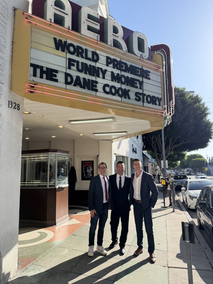 ShaneFen's tweet photo. World premiere energy in LA last week 🎥 

Funny Money: The Dane Cook Story is the #1 documentary on iTunes abroad — now we’re bringing it home.

Canadian premiere in Edmonton this Sat Oct 3 as the closing gala of EIFF at Landmark Cinemas City Centre.

Only a few tickets left: https://t.co/9leBYeClVC

Can’t wait to see everyone there!
#FunnyMoney @DaneCook #EIFF