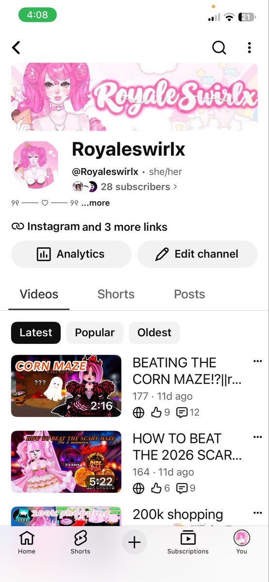 Royaleswirlx's tweet photo. Make sure to subscribe! https://t.co/e4CdwTR27g