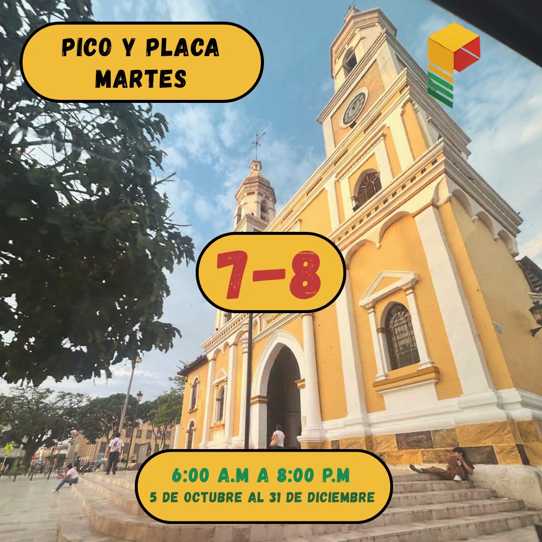 PlataformaUPB's tweet photo. 🚧#ÁreaMetro🚧

⚠️Acá la restricción de #PicoyPlaca que rige hoy martes 20 de octubre de 2026 en las vías #Bucaramanga y su #ÁreaMetropolitana.  👇🏼 https://t.co/UNXccz53Bb