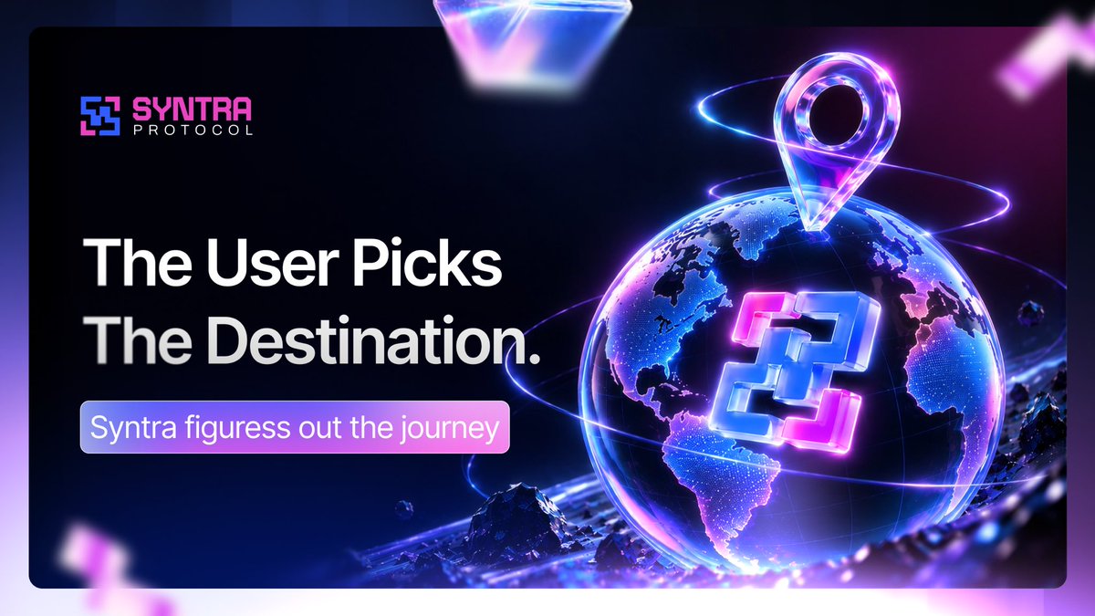 Syntra_Protocol's tweet photo. Multichain shouldn’t mean managing every step yourself.

You choose the destination.
Syntra handles the journey — from discovering the route to coordinating execution across connected chains.

Less chain juggling.
Less complexity.
More focus on the outcome. https://t.co/aSmR6ifU3w