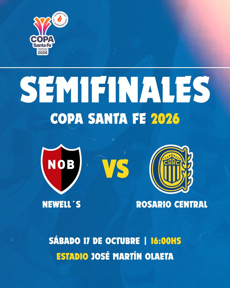 CARCJuveniles's tweet photo. 📆✅ #CopaSantaFe | ¡Todo confirmado para la semifinal!

➡️ En la siguiente instancia del certamen provincial, se disputará el Clásico y tendrá lugar en escenario neutral.

#VamosLosPibes💪🇺🇦 https://t.co/FwXY7lxszG