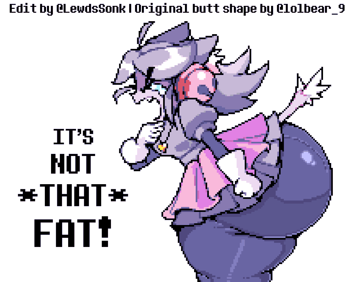 LewdsSonk's tweet photo. Did a version of @lolbear_9's ass but without mixels (uneven pixel scale, mixed pixels) https://t.co/m927jo9SLi