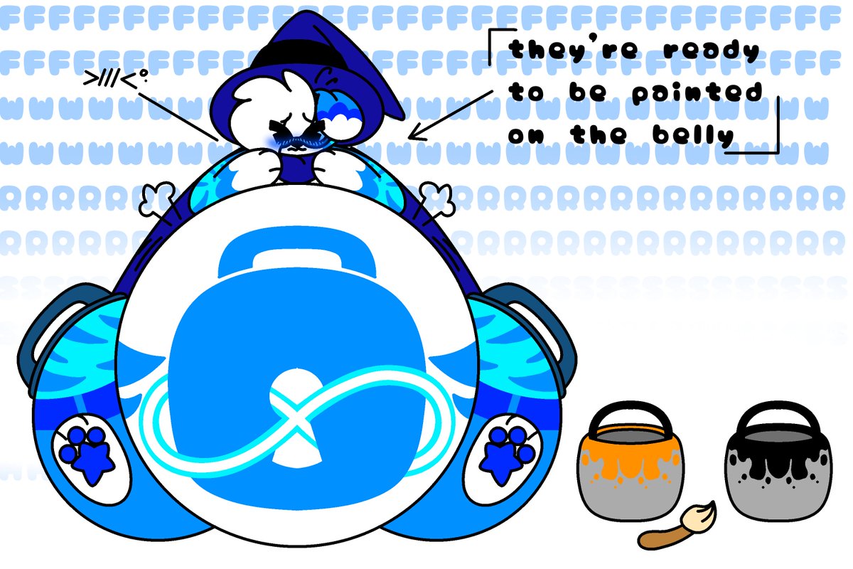 TrixyBalloon's tweet photo. It's fine if someone paint on my belly for Halloween, nothing will happen to my lock >///////<°• https://t.co/hGPYx0GPbY
