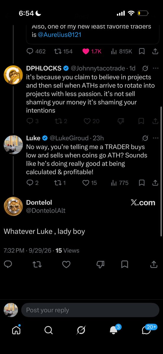 LukeGiroud's tweet photo. $CATE holders when you make a valid point to their statements

They block you, and/or use whatever the latest poorgoat slang Is

For today, It seems to be “ladyboy” 

You can definitely bet that they won’t hit you back with any logical answer.

Everyone’s a ladyboy! https://t.co/aM9EwOwYzy
