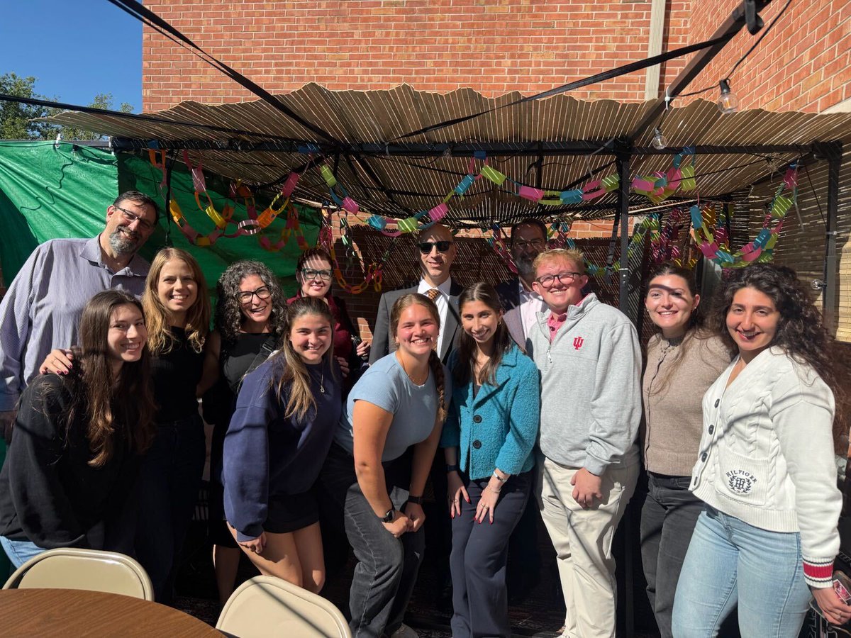 JGreenblattADL's tweet photo. Grateful for my time at @IUBloomington this week. I spoke with students and staff at the @IndianaHillel Sukkah about their experiences as Jews on campus since 10/7, met with IU President Pam Whitten, Chancellor David Reingold, Interim Provost and Senior VP John Ciorciari, and IU faculty on the forces shaping today's campus climate.

I also participated in a panel alongside US Attorney Tom Wheeler and IU faculty Les Lenkowsky and Gunther Jileki, moderated by my colleague @ADLmidwest's Rebecca Weininger and hosted by @JCCIndianapolis.

Thanks to the Bloomington and Indianapolis Jewish communities for your openness and courage in sharing your experiences. @ADL is proud to stand in partnership with you.