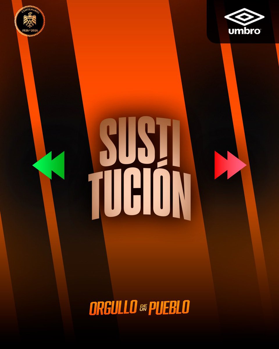 cdaguilaoficial's tweet photo. SUSTITUCIÓN🔁 | 🦅 #CDÁ 0-0 #InterTecla 🦜

🟢Entra: Eduardo Cruz 

🔴Sale: Carlos Garay 

#ElMásQuerido https://t.co/adnz7iKXDb