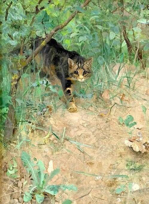 olgatuleninova's tweet photo. Portrait of his cat, Jeppe (1884) by the Swedish wildlife artist Bruno Liljefors https://t.co/GJ0qQFMZCw