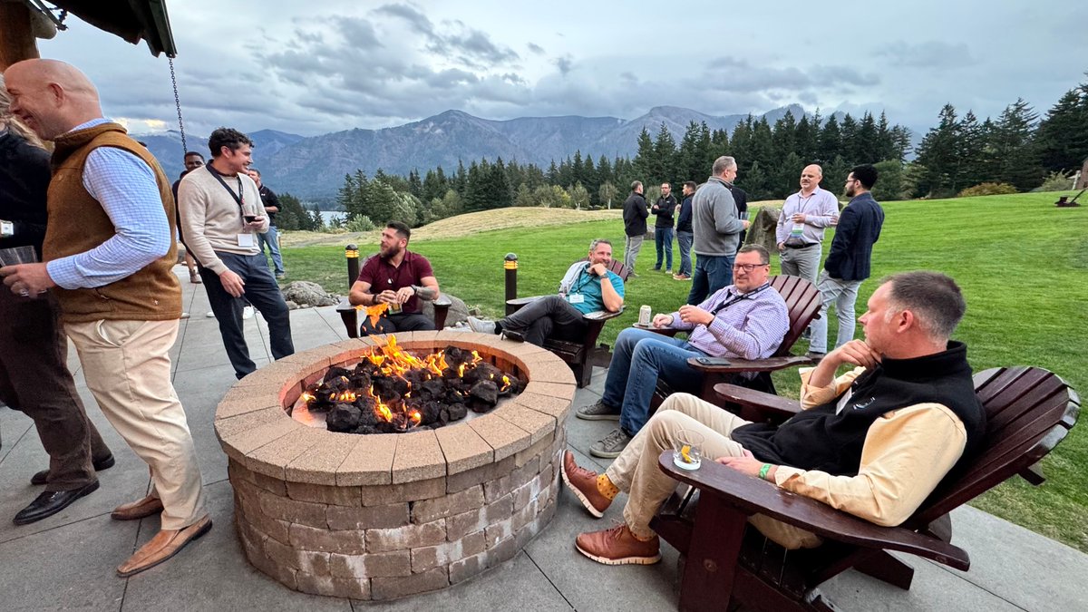 ACECWA's tweet photo. What's a conference full of engineers without a little fun?? Delicious eats, golf and relaxation with stunning views of the Columbia Gorge at Skamania Lodge on Day 2 of the 2026 ACEC WA - ACEC Oregon Joint Fall Conference. 

#golf #fun conference https://t.co/aD59gyPMiB