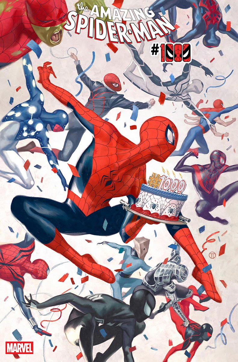 MidtownComics's tweet photo. THE BIGGEST ISSUE IN AMAZING SPIDER-HISTORY!
Spider-Man faces his greatest fear and his most frightening new villain in decades...RAVAGE!
Plus, some of the greatest creative minds on Earth honor one thousand issues of THE AMAZING SPIDER-MAN!

Amazing Spider-Man Vol 7 #1000 has so many AMAZING covers!

😍Which one is your favorite?

👉Snag these covers (+ more!) from Marvel's New Releases for 9/30 -- https://t.co/IVBT49Mlyr
✨Cover Z-D Incentive J Scott Campbell Virgin Cover
✨Cover C Variant Todd Nauck Legacy 4-Part Connecting Cover
✨Cover X Variant Julian Totino Tedesco Cover
✨Cover P Variant Alex Ross Cover
✨+  more!

@JScottCampbell @ToddNauck @thealexrossart
#ASM #spiderman #spidermancomics #asm1000