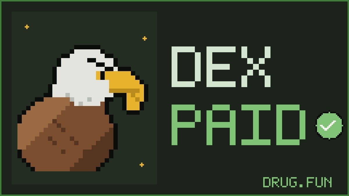 drug_dot_fun's tweet photo. DEX IS PAID! https://t.co/eENTJJd9HH