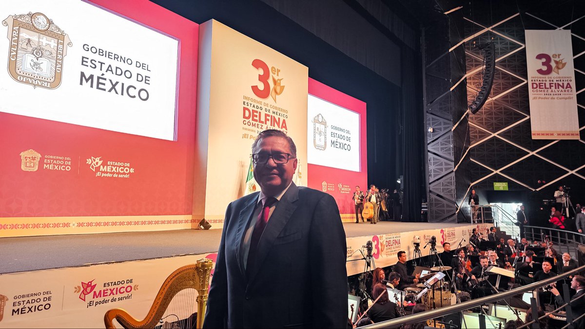 rimoba's tweet photo. Acompañé a la Gobernadora del Estado de México, @delfinagomeza, en la presentación de su Tercer Informe de Gobierno, reconozco su trabajo, compromiso y los avances que impulsa en beneficio de las y los mexiquenses. https://t.co/Nwen1d2Hzo