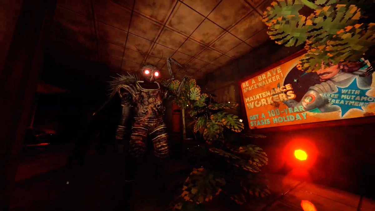 tonestirade's tweet photo. I spent the past couple weeks playing @RetroSpaceGame - an indie "disco-punk space horror immersive sim" that I found very charming. It's got scary bug guys, low-poly Porco Rosso, a sentient black hole, and I liked it quite a bit!
Review linked below! https://t.co/ANe1qnsBFZ