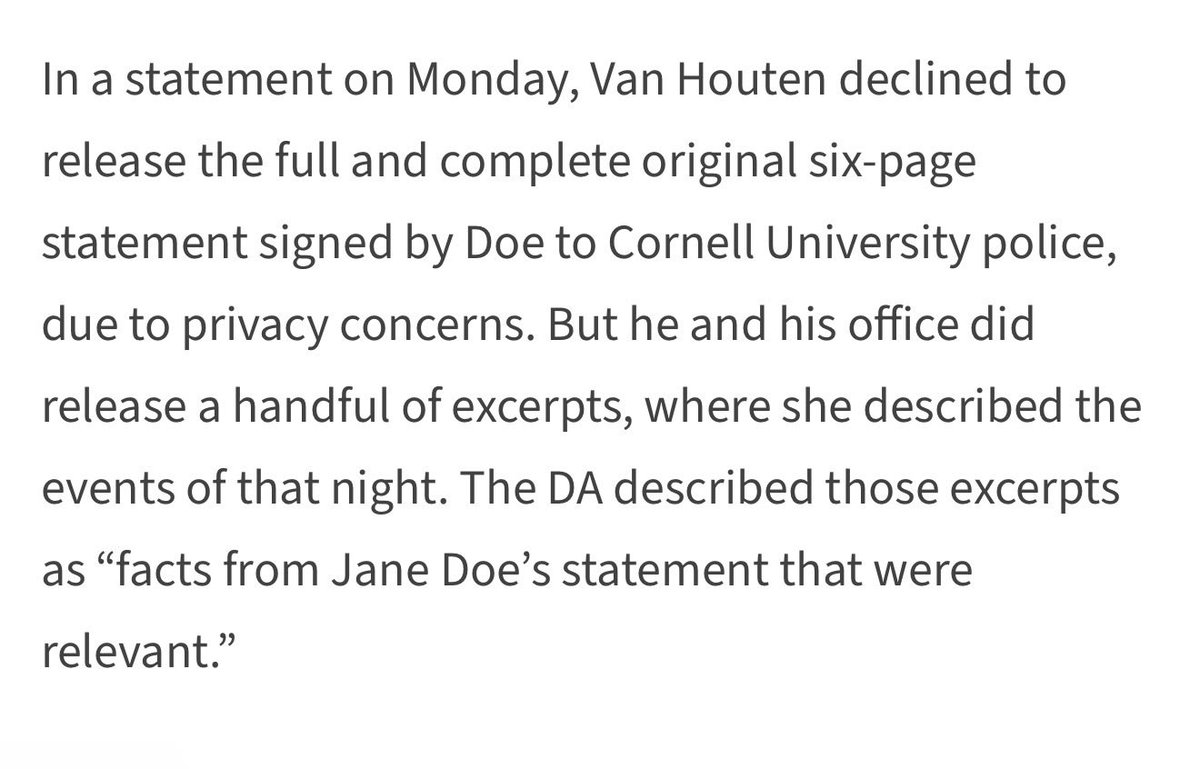 auiym777's tweet photo. @AnthonyFerreri4 @JennE_Penny the 6 page statement has not been released to the public, you are lying. only cherry picked excerpts from the statement have been released by the DA’s office. more excerpts have been released from her statement by multiple news stations who now have the 6 page statement. https://t.co/Rx2uASXMWm