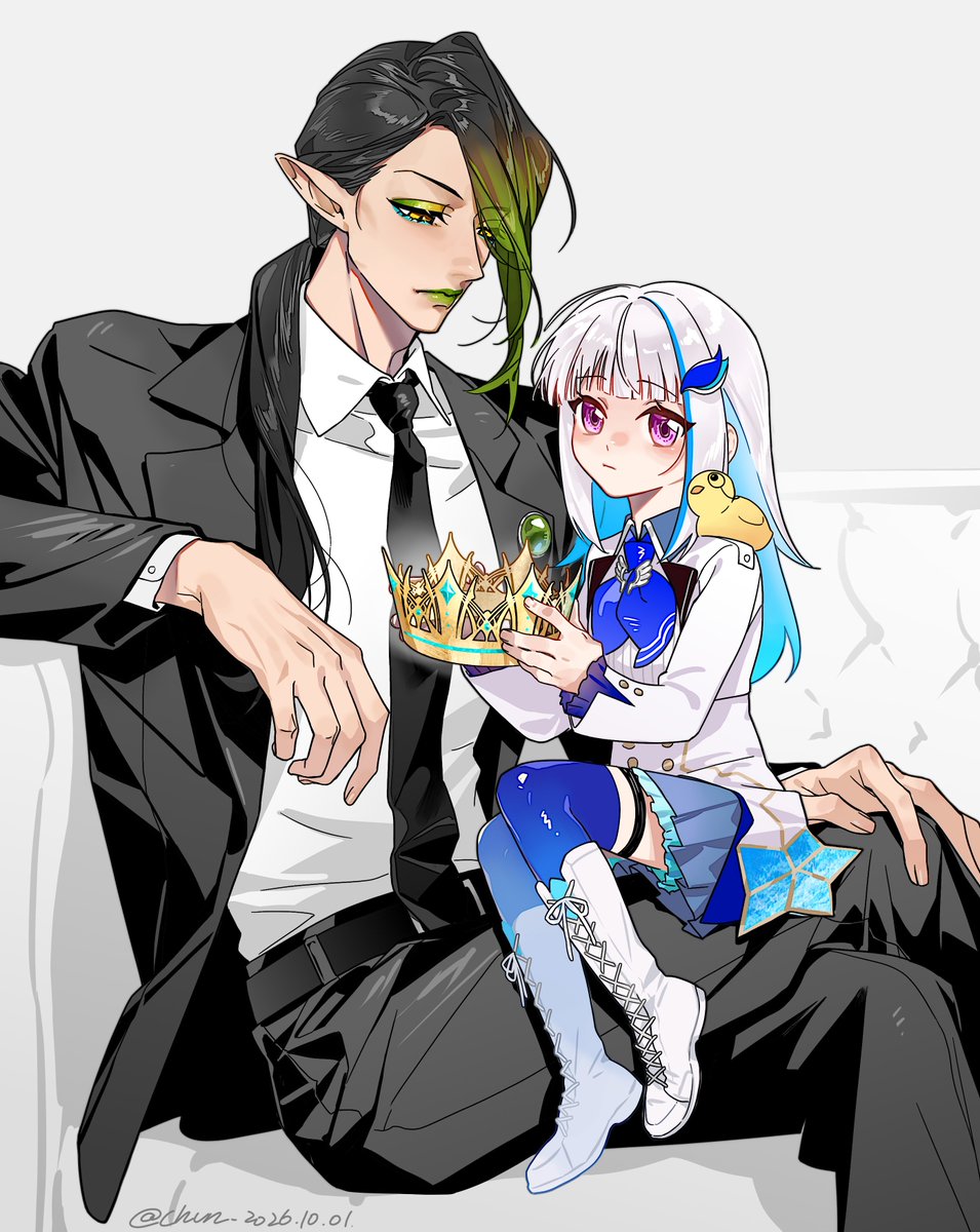 ChunAvocado's tweet photo. 皇女とボディーガード兄 https://t.co/8BfiFCd7Xt
