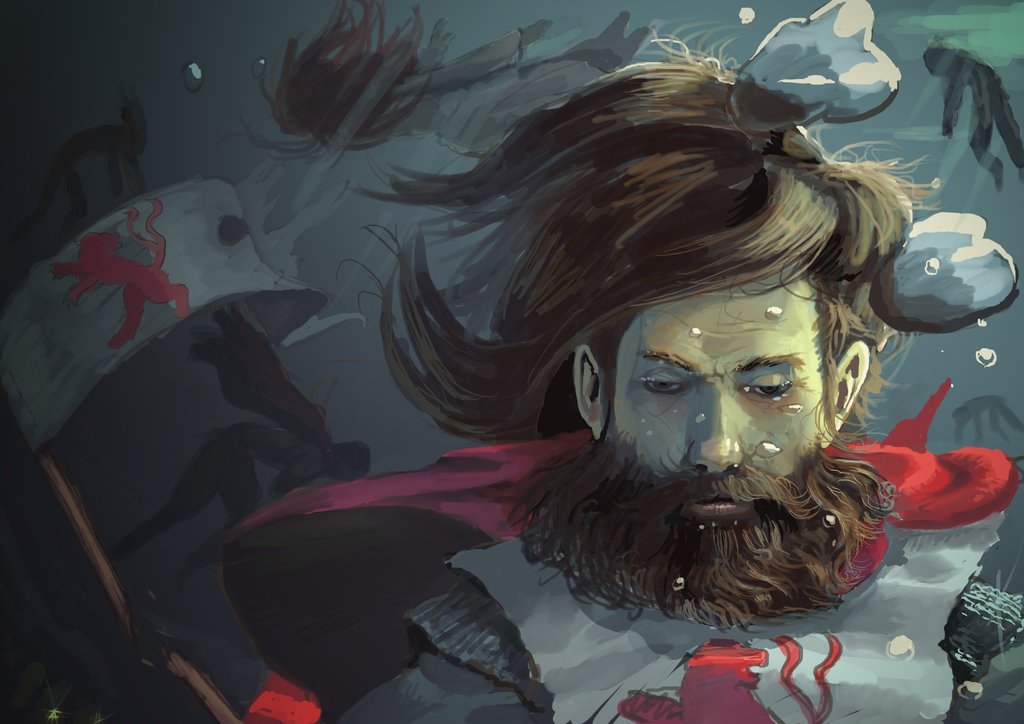 1Cr0ww's tweet photo. The Proud Lord Reyne, the Red Lion of Castamere by fuderiki https://t.co/cDRg5sTzrF