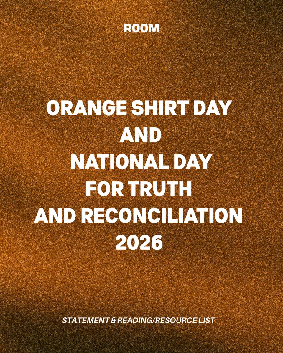 RoomMagazine's tweet photo. On this Orange Shirt Day and National Day for Truth and Reconciliation, Room reaffirms our solidarity with the sovereignty of all Indigenous peoples worldwide and in so-called Canada.

https://t.co/BRd0pmxk7p https://t.co/XyJFMk7Dda