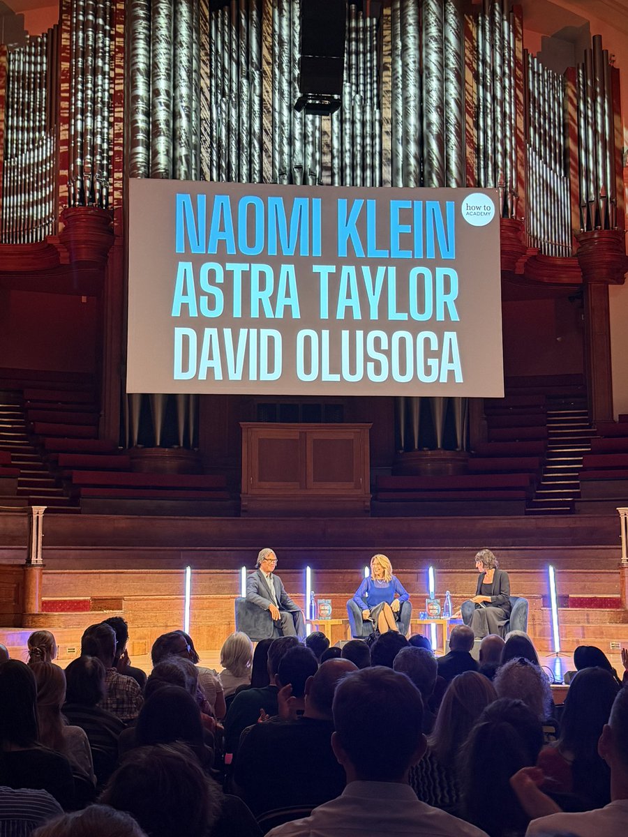 teacherhead's tweet photo. This was brilliant! Grim analysis but ultimately inspiring . Let’s stay 👊
@NaomiAKlein @astradisastra @DavidOlusoga 👏👏 https://t.co/E15Mh48rKK