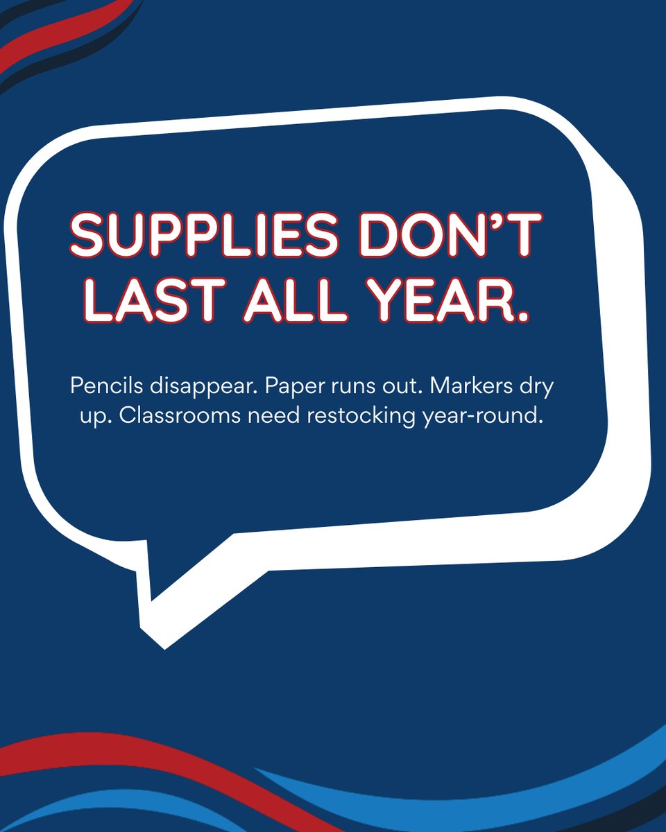 KidsInNeed's tweet photo. A pencil may seem small, but having the right supplies can help students feel prepared, confident, and ready to participate.

Classroom supplies matter all year long. ✏️📚 https://t.co/WuOF2fupcv