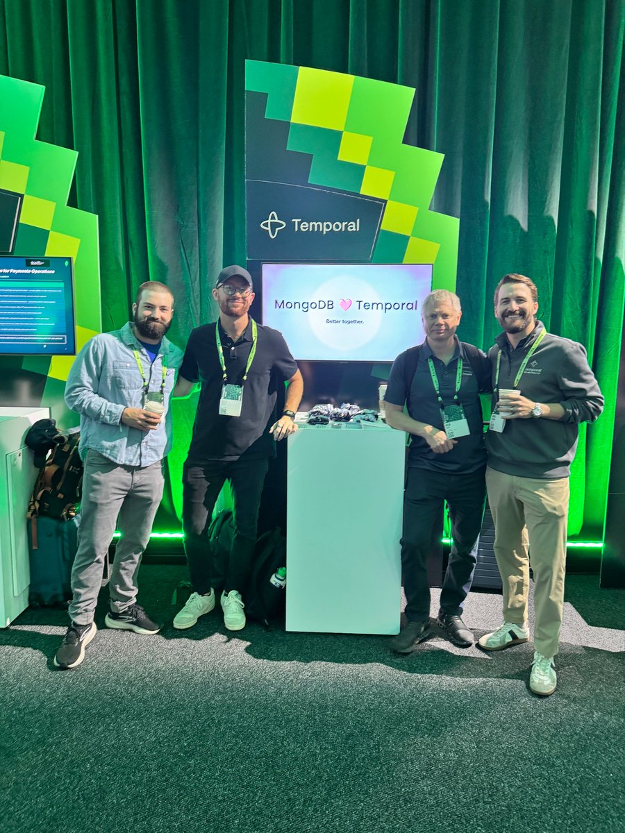 temporalio's tweet photo. Hello and hi from MongoDB.local NYC 👋 

Stop by our booth if you're here. https://t.co/MGrieXjiBC