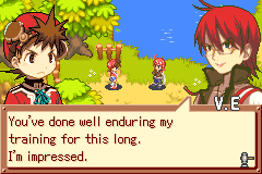 gamevecanti's tweet photo. After 10+ years of work, an English fan translation of "Summon Night: Swordcraft Story ~Hajimari no Ishi~" (GBA) has been released by the "Sworcraft Story 3 Translation Team": https://t.co/hjC5XnNVhn https://t.co/GabKZElSYt
