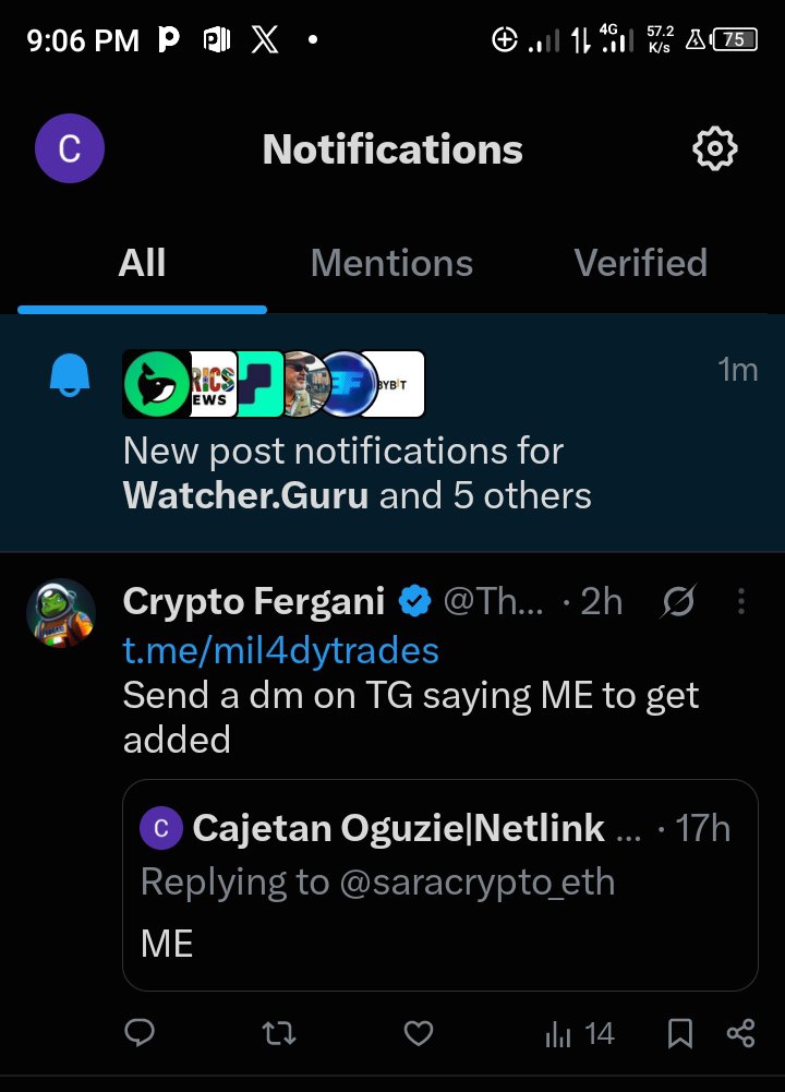 ogu_crypto's tweet photo. @saracrypto_eth Some fellows are using ur name to create a TG account , https://t.co/90K0QvAZjs
