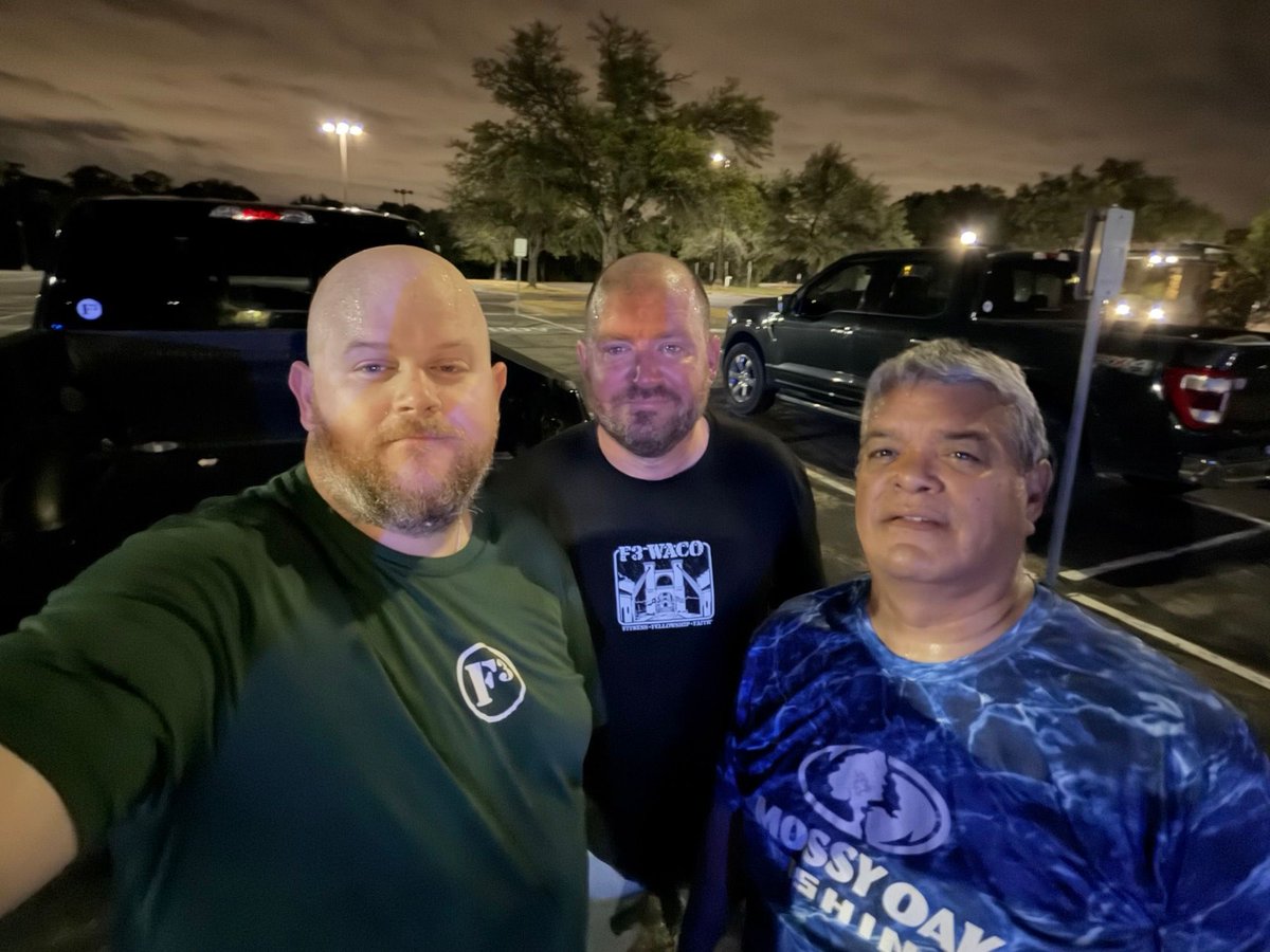 F3Waco's tweet photo. 3 at Highlander. 2 at The Keep. The gloom doesn’t care where you start—you just have to show up and get after it. 💪 #F3Waco #Highlander #TheKeep #FitnessFellowshipFaith #254F3 https://t.co/lQKCriS5jL