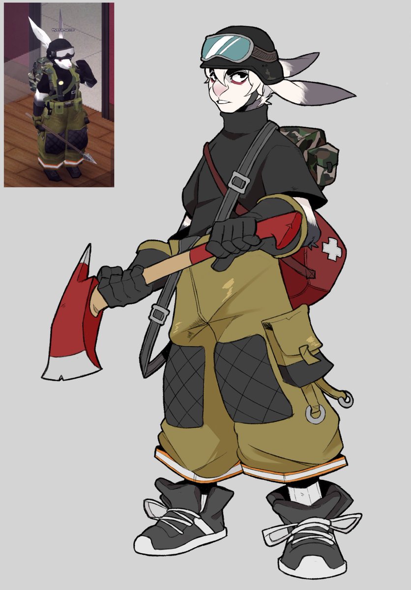 hyenamancer's tweet photo. the zomboid fit https://t.co/FxFjlQiAwC