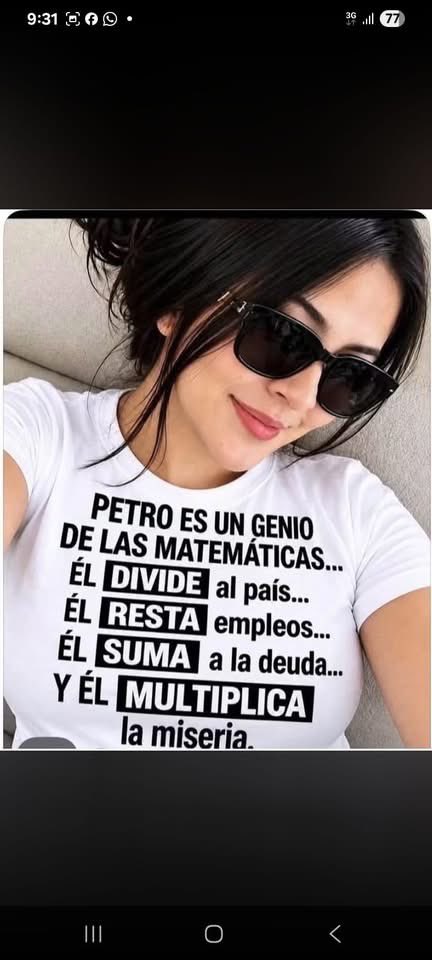 ANTONY594289718's tweet photo. @VickyDavilaH Y a los Colombianos que Nos importa lo que piense #PetroPaja
#PetroVerguenzaMundial No ha entendido que su Carnaval Ya Paso
#PetroMentiras NO dejó Gobernar a @IvanDuque
Y Ahora metido en lo que NO le importa
#FueraPetro
A otro perro con ese hueso
No Mames Güey https://t.co/0RRlV6GAF5