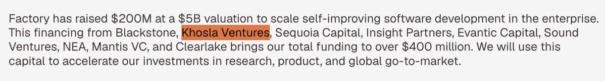 sporadica's tweet photo. @vkhosla "struggling" so much your firm was apart of their 400M raise legit two weeks ago?

the fuck, how big is your stake in Cognition???? lmao https://t.co/gMEi4wjq0W