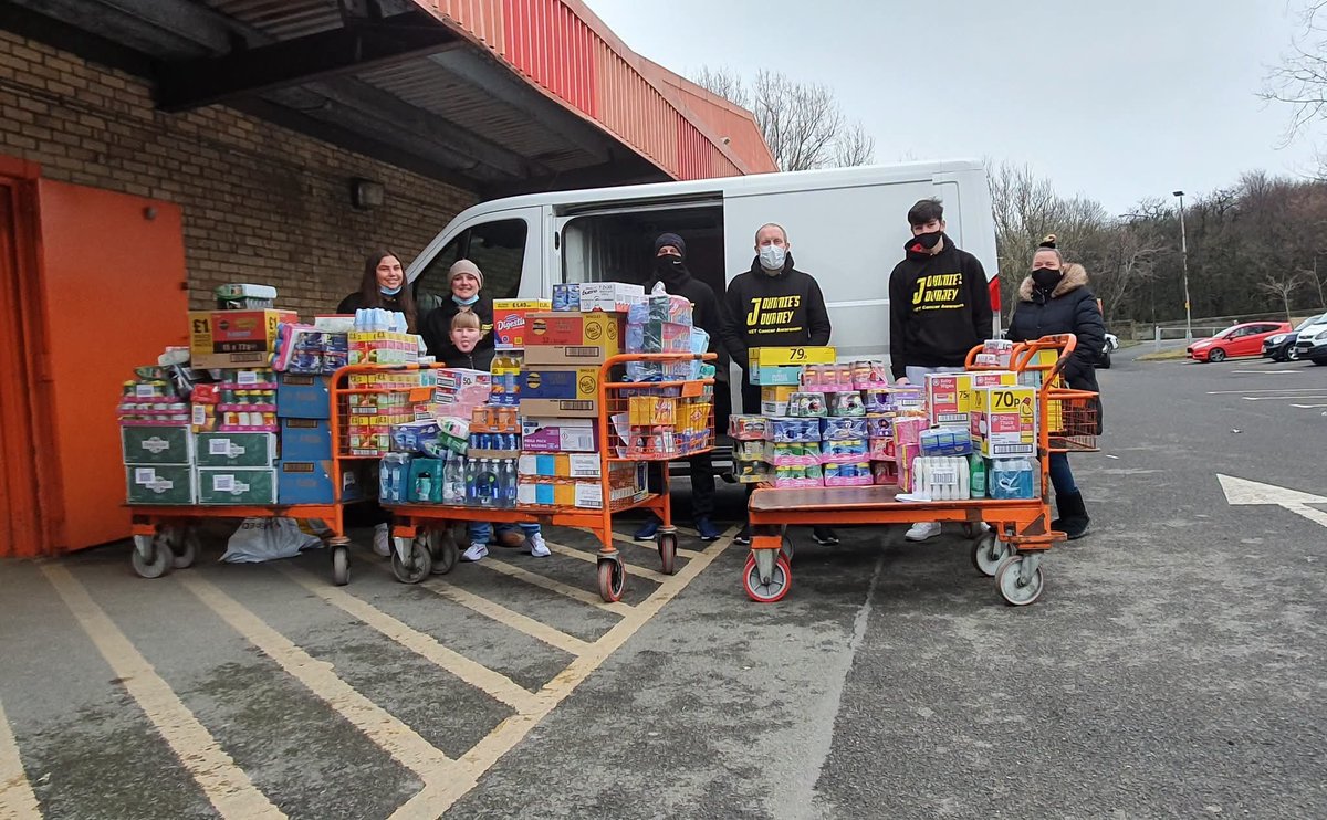 JMeeksJourney's tweet photo. Looking over the past decade at JJ.  We've been proud to support the @EL_Foodbank for over 6 years, and will continue to do so.  Tens of thousands worth of urgent items donated.   All thanks to the kindness of our supporters. Thank you 🦓🤍🖤 #netcancer https://t.co/4VdZNS1LRx