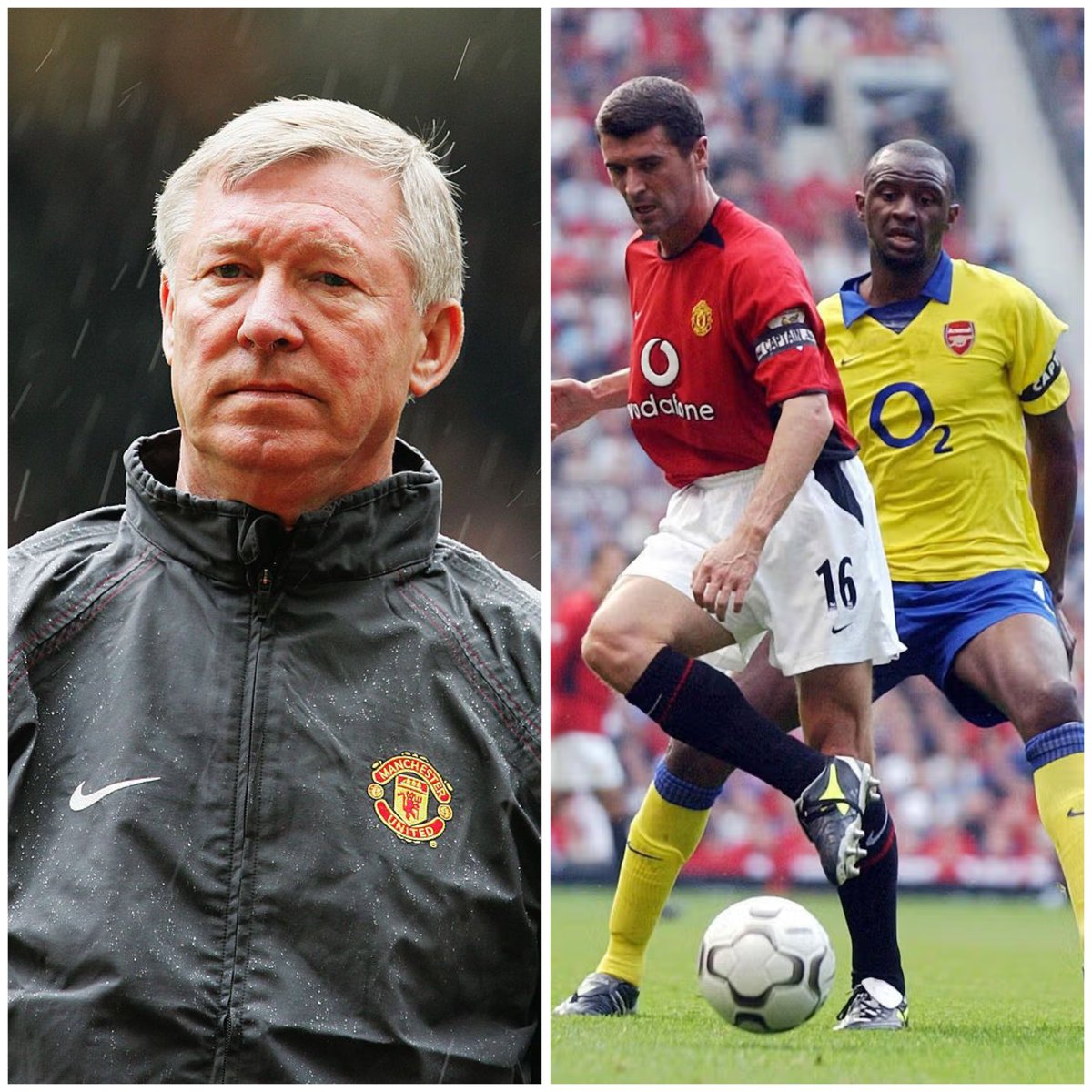 UtdForever7's tweet photo. 🚨🎙️ Patrick Vieira says he had an opportunity to sign for Manchester United:

‘‘I had an opportunity to move to Manchester United, i had a meeting with Sir Alex Ferguson and full respect, i couldn’t say NO to meeting him because he was an important figure on the Premier League. We met and we talked and he explained me his vision for Manchester United and his team.

He wanted to play me with Roy Keane in the midfield, Giggs on the left hand side and David Beckham on the right — while Paul Scholes to play behind Ruud van Nistelrooy as no. 10, so it wasn’t a bad team.

But i couldn’t leave Arsenal at that time, i was to happy there and i felt we where building something there. It was hard to say NO, but i did respectfully.’’

#MUFC [@premierleague]